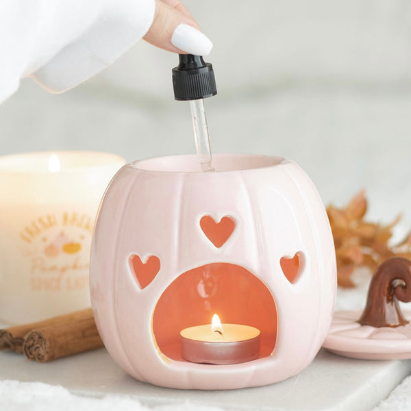 Pink Curly Pumpkin Oil Burner